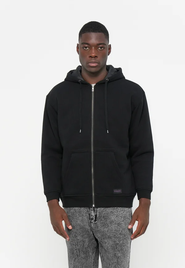 GLOBAL MIND HOOD - Sweatjacke - black