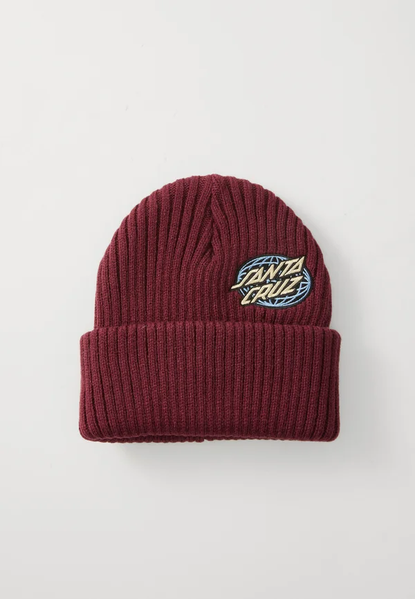GLOBAL OVAL DOT BEANIE UNISEX - Mütze - dark cherry