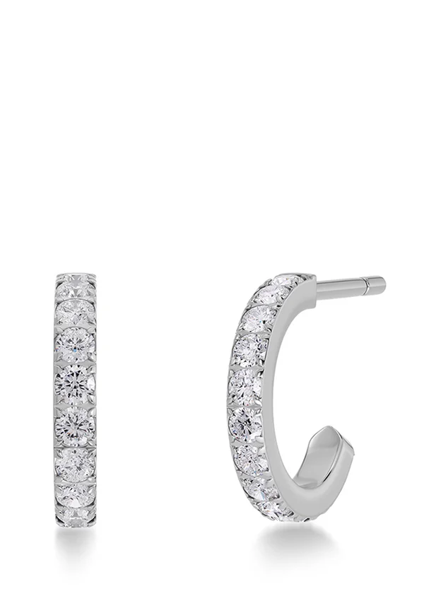 GLOW HOOPS MINI - Ohrringe - steel