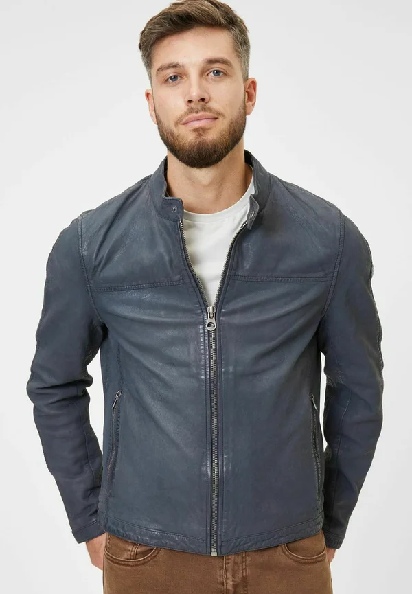GMHIET SF - Lederjacke - navy