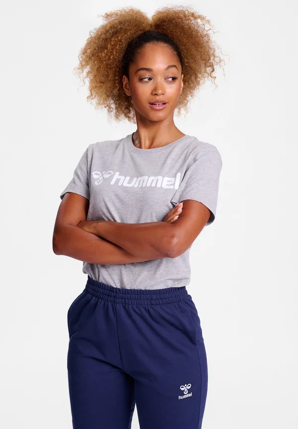 GO 2 0 LOGO S/S - T-Shirt print - grey melange