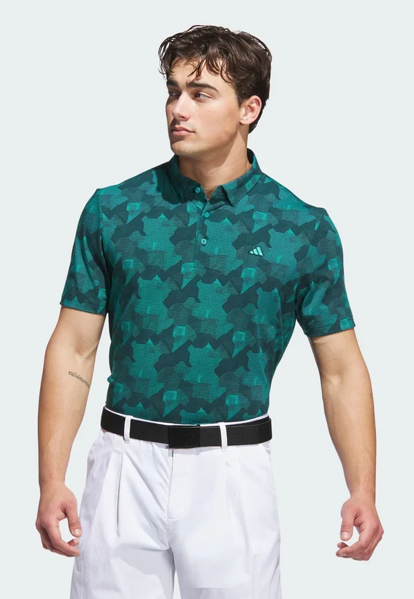 GO-TO PRINTED - Poloshirt - pure teal   aurora ivy