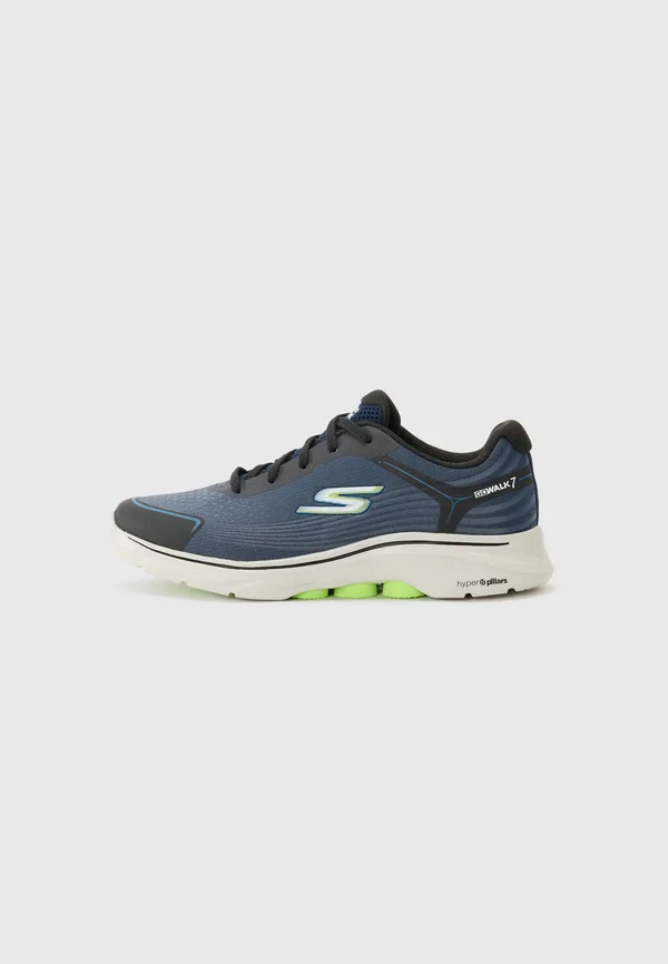 GO WALK 7 - Sneaker low - navy/lime