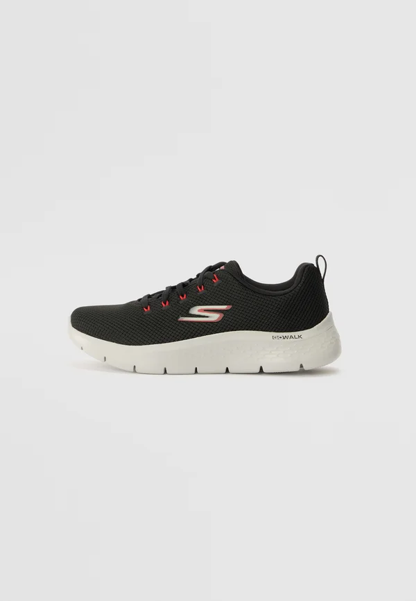 GO WALK FLEX - Sneaker low - black/red