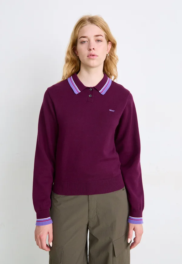 GOALIE SWEATER - Strickpullover - beet