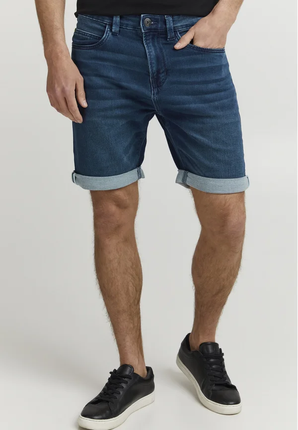 GODOLF - Jeans Shorts - dark blue