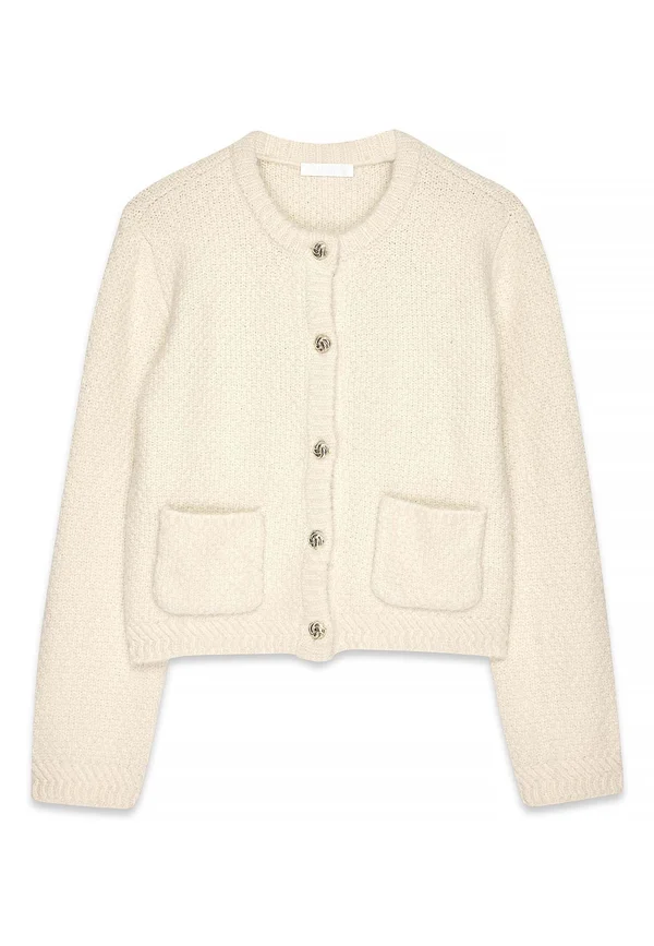 GOLD BUTTON  - Strickjacke - offwhite