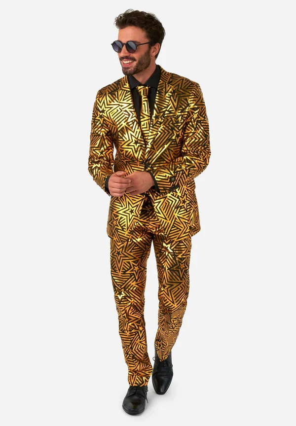 GOLDEN GEO STAR - Anzug - black