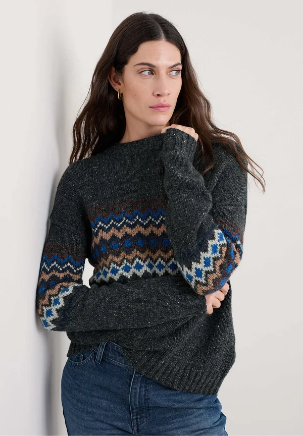 GOLDEN LIGHT  - Strickpullover - grey sonata coal jetty mix