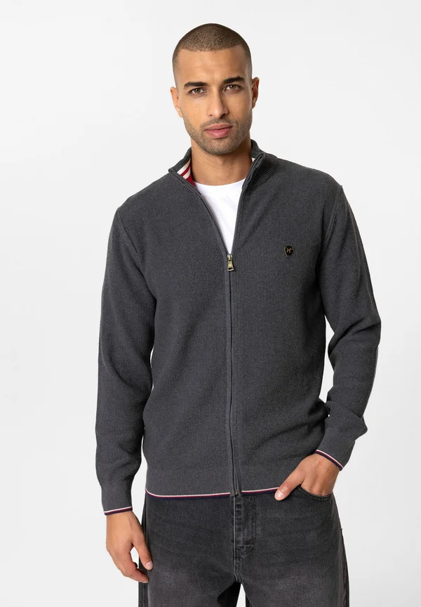 GOMERA - Strickjacke - anthracite