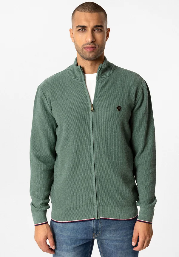 GOMERA - Strickjacke - green melange