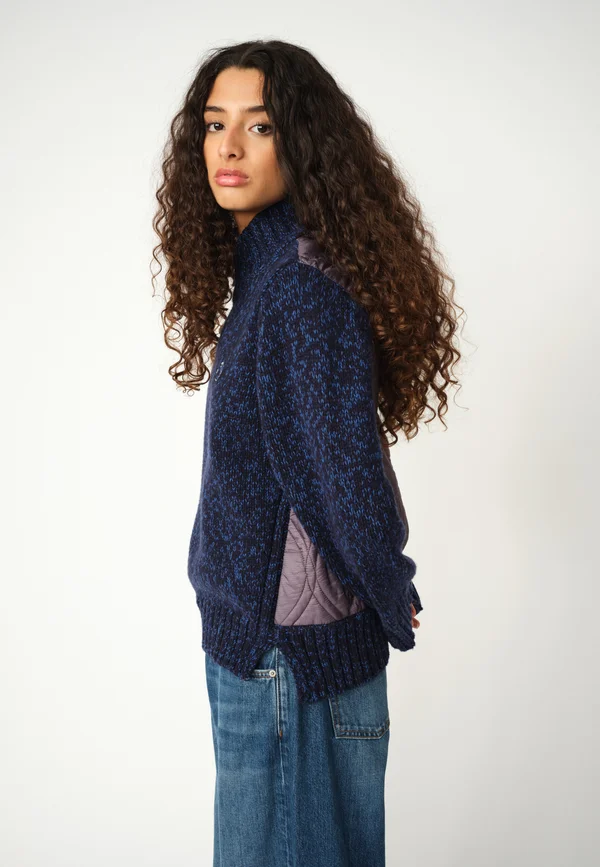 GRACE QUILT - Strickpullover - sky captain