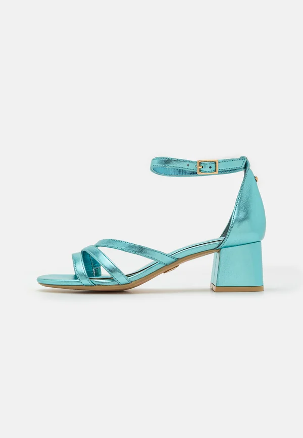 GRACE - Riemensandalette - light blue metallic