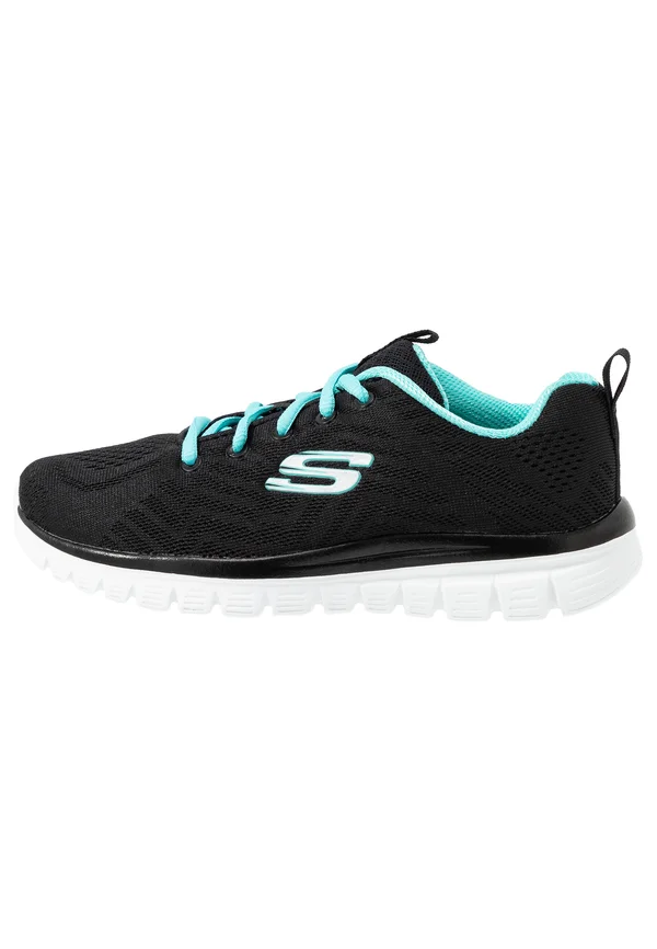 GRACEFUL - Sneaker low - black/turquoise