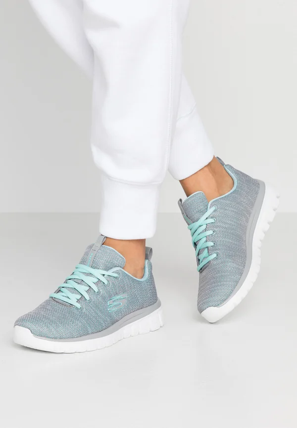 GRACEFUL - Sneaker low - gray/mint