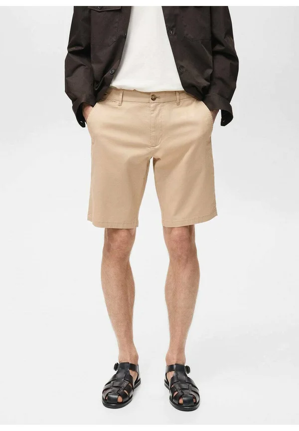 GRACIA - Jeans Shorts - beige