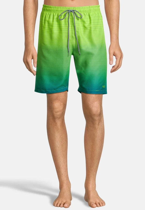 GRADIENT DOTS - Badeshorts - grün-türkis