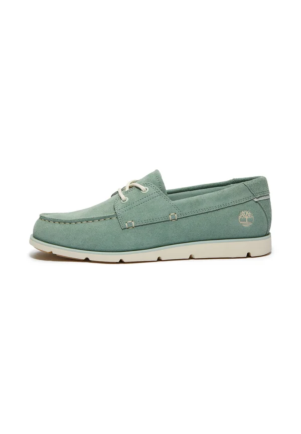 GRAFTON BAY - Sportlicher Schnürer - light green suede