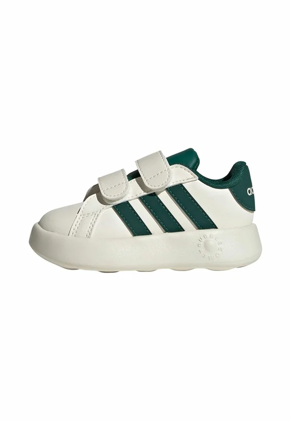 GRAND COURT 2.0 - Lauflernschuh - off white   collegiate green   core black