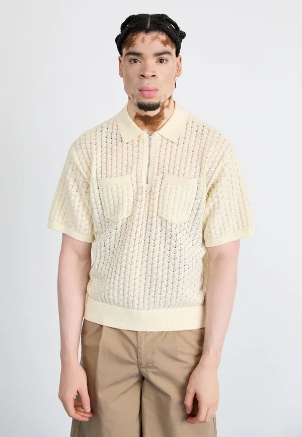 GRANT QUATER ZIP  - Poloshirt - birch