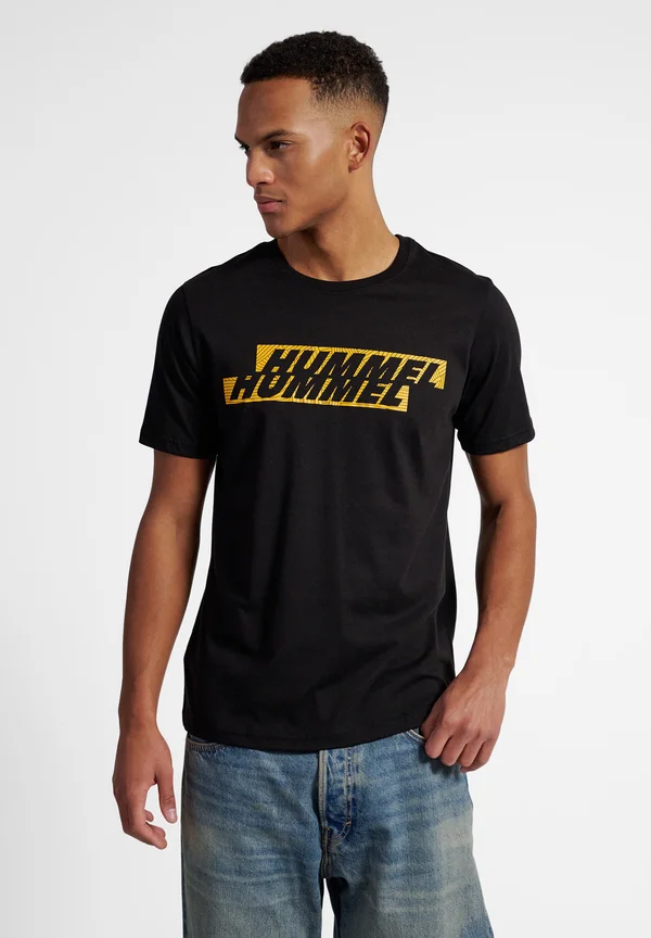 GRAPHIC DISPLACED LOGO TEE - T-Shirt print - black