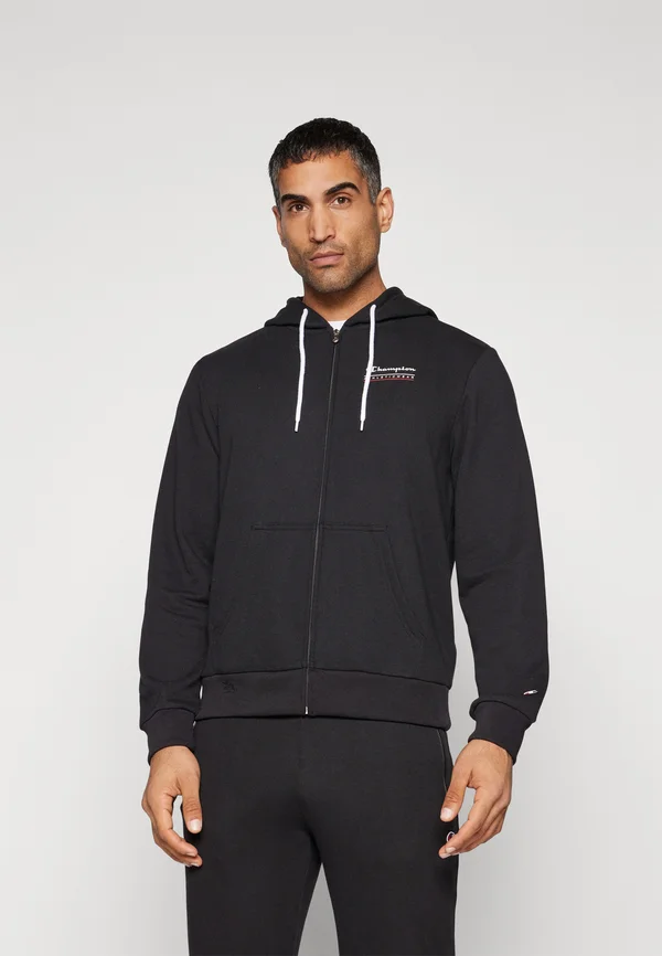 GRAPHIC FULL ZIP HOODIE - Sweatjacke - black