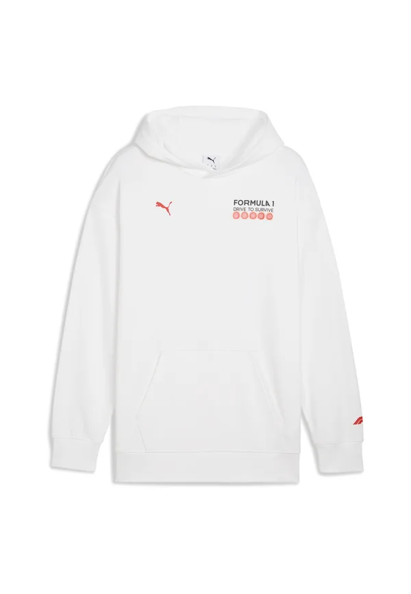 GRAPHIC - Kapuzenpullover - puma white
