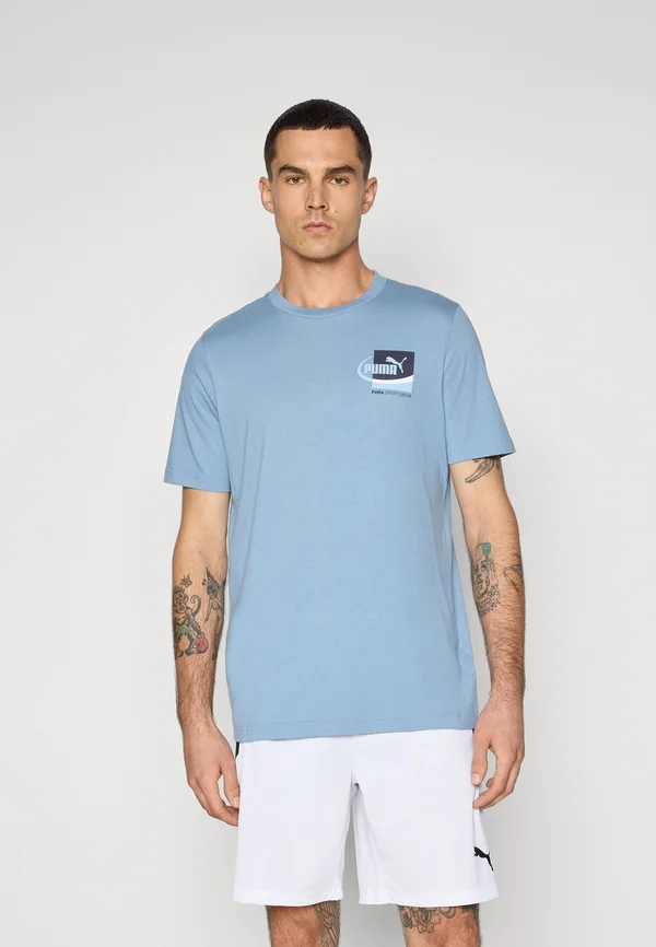 GRAPHIC SMALL BOX TEE - T-Shirt print - cool blue