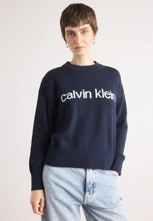 GRAPHIC - Strickpullover - dark sapphire