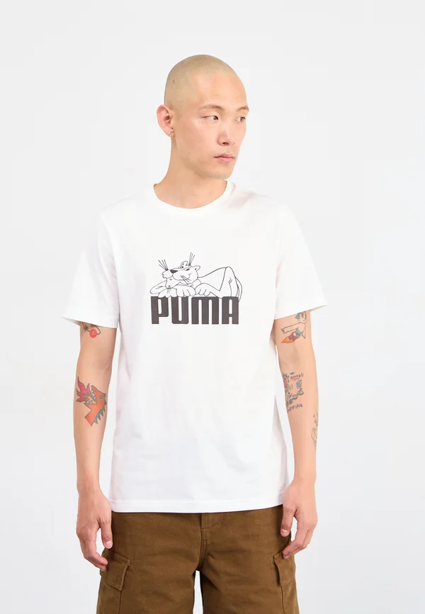 GRAPHIC SUPER TEE - T-Shirt print - white