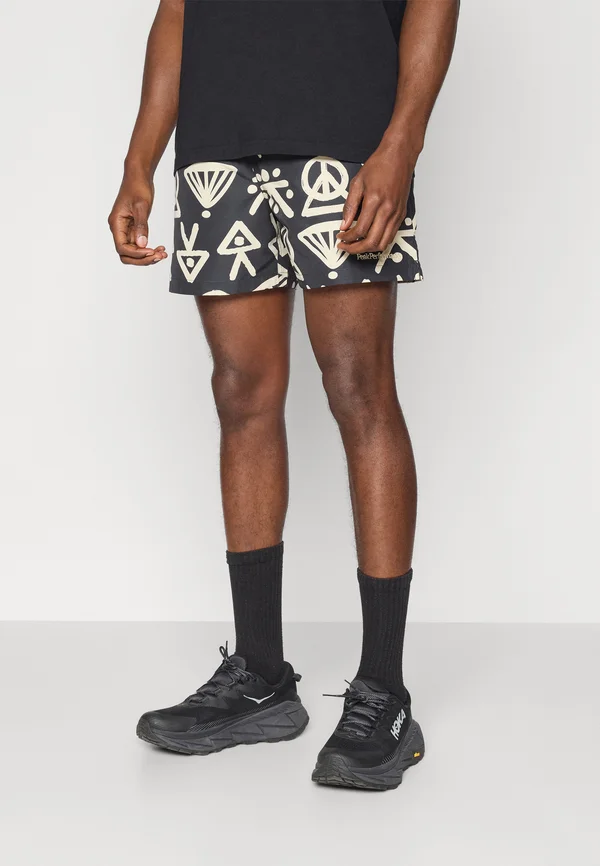 GRAPHIC SWIM SHORTS - Badeshorts - black