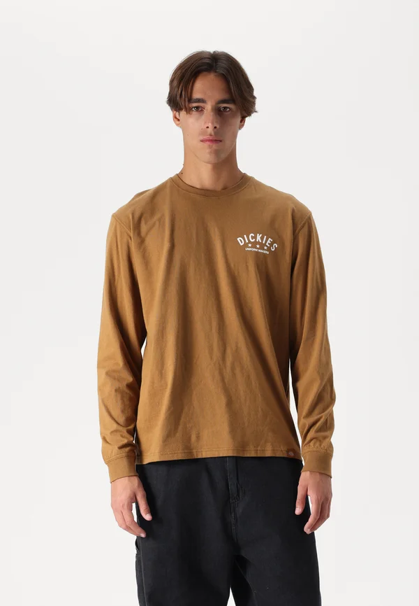 GRAPHIC TEE - Langarmshirt - brown duck