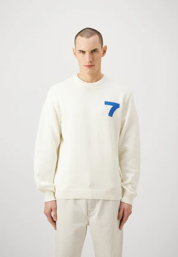 GRAPHIC UNISEX - Strickpullover - white alyssum