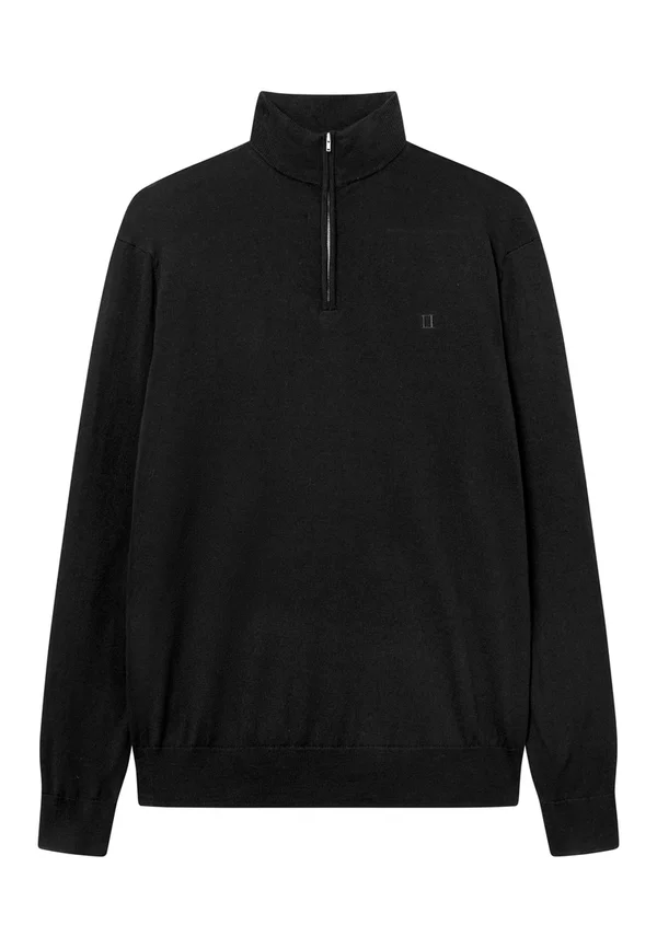 GREYSON HALF ZIP  - Strickpullover - black