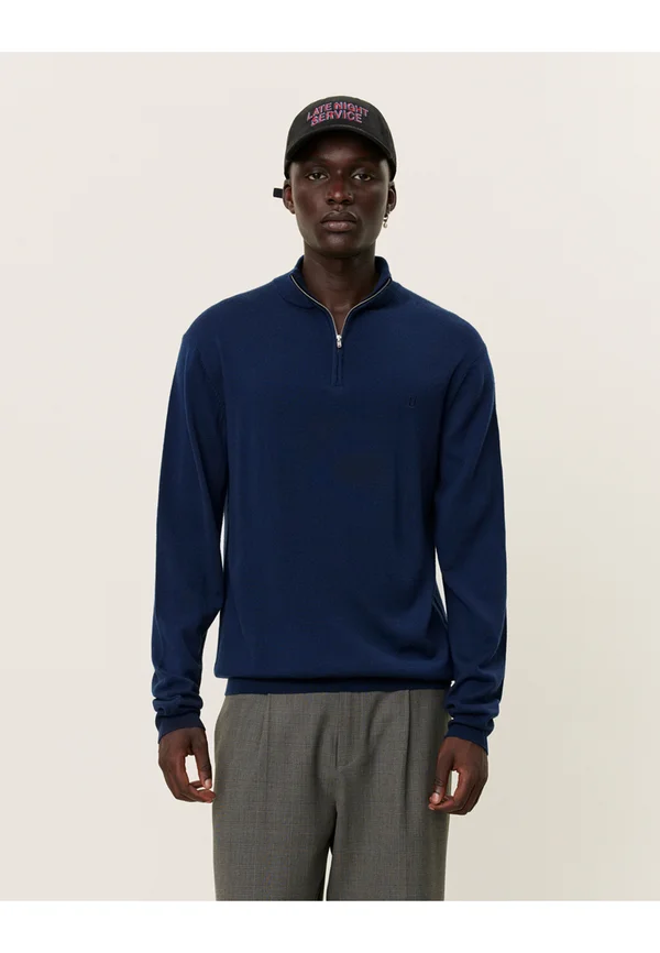 GREYSON HALF ZIP  - Strickpullover - dark navy