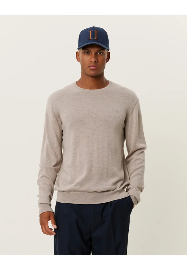 GREYSON - Strickpullover - dark sand melange