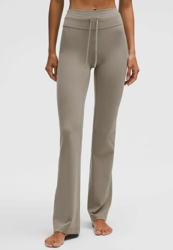 GROOVE DRAWCORD HIGH-RISE BOOTCUT REGULAR - Stoffhose - warm ash grey