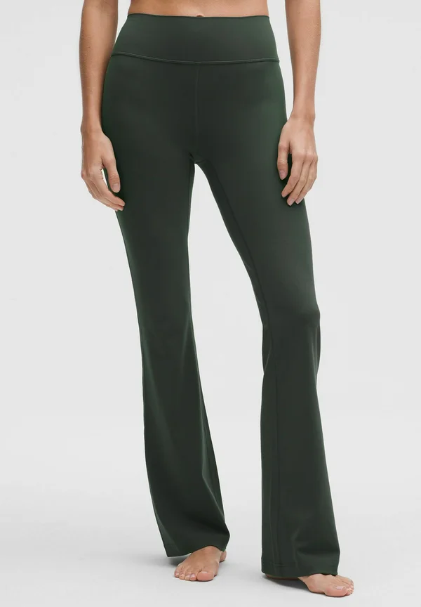 GROOVE NULU™ HIGH-RISE FLARED REGULAR - Tights - rainforest green