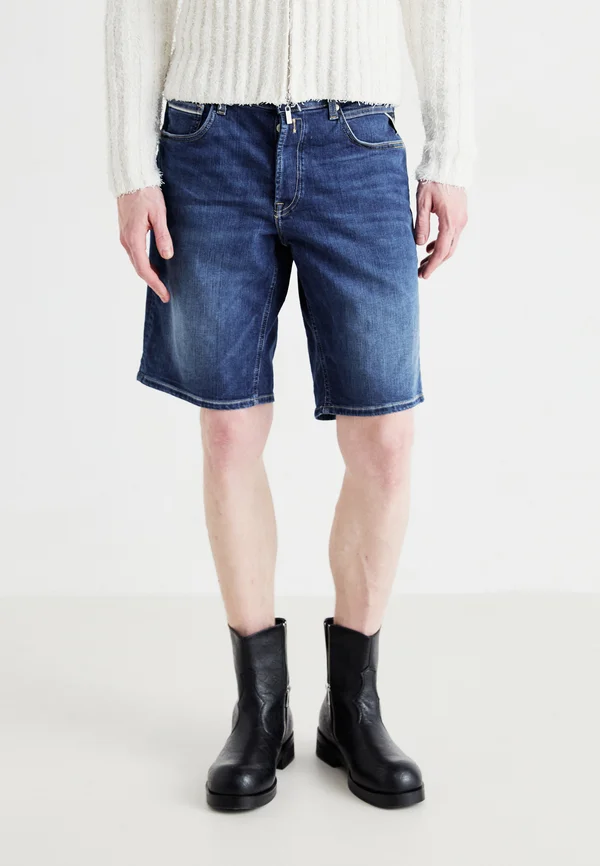 GROVER  - Jeans Shorts - dark blue