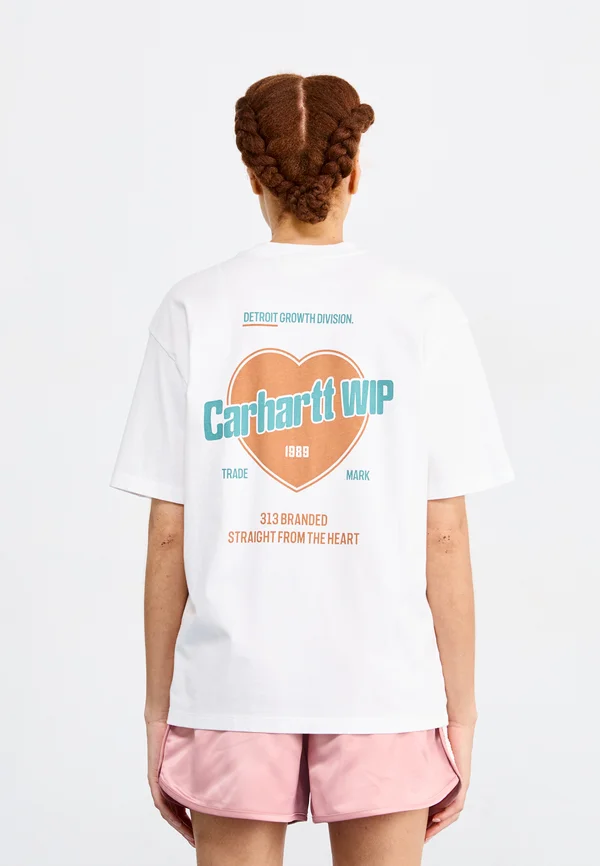 GROWTH - T-Shirt print - white stone washed
