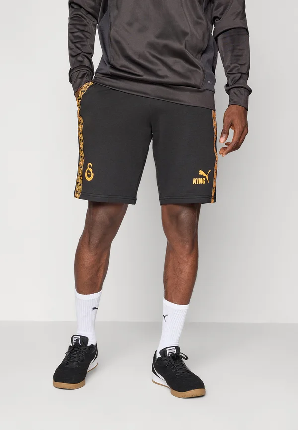 GSK KING SHORTS - Vereinsmannschaften - black/red rhythm/intense orange