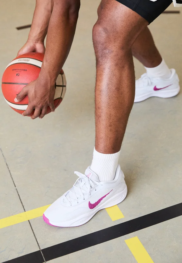 G.T. HUSTLE ACADEMY - Basketballschuh - pure platinum/hot fuchsia/white