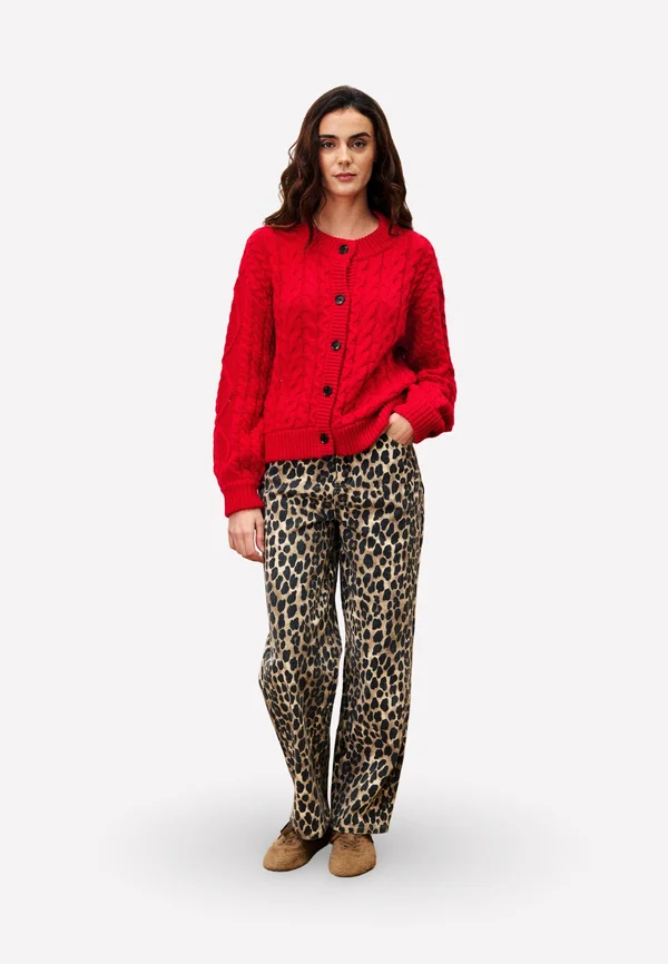 GUIMAUVE - Strickjacke - rouge