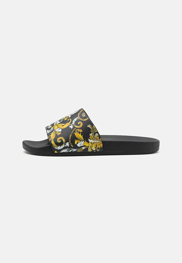 GUMMY LOGO BAROQUE - Badesandale - black/gold