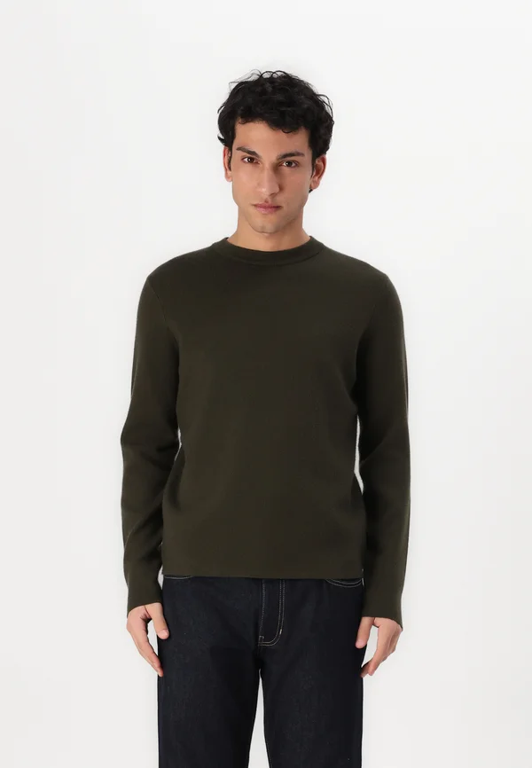 GUNAN CREW NECK - Strickpullover - forest night