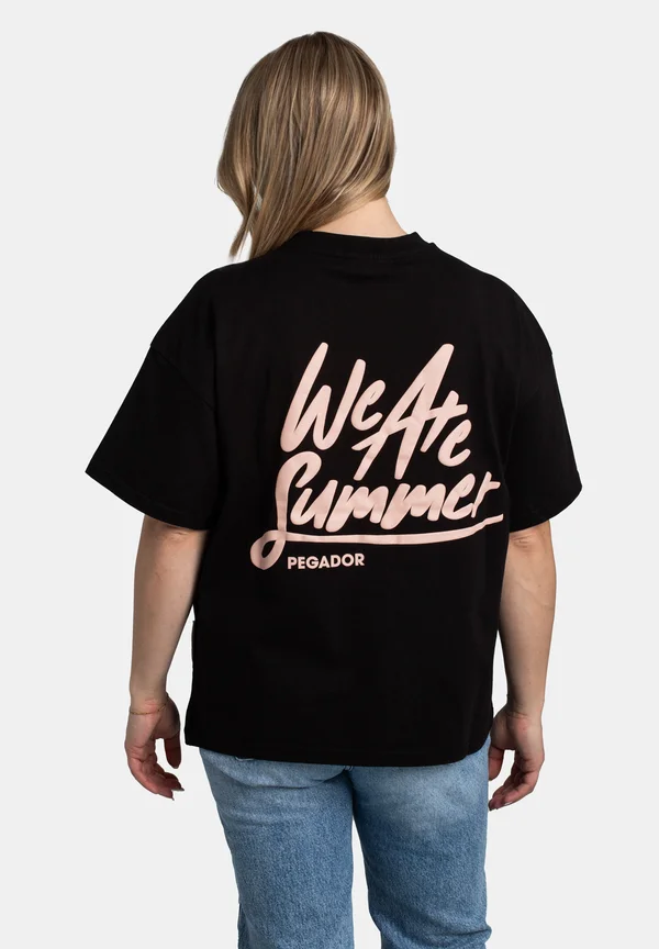 GUNDA HEAVY  - T-Shirt print - washed black