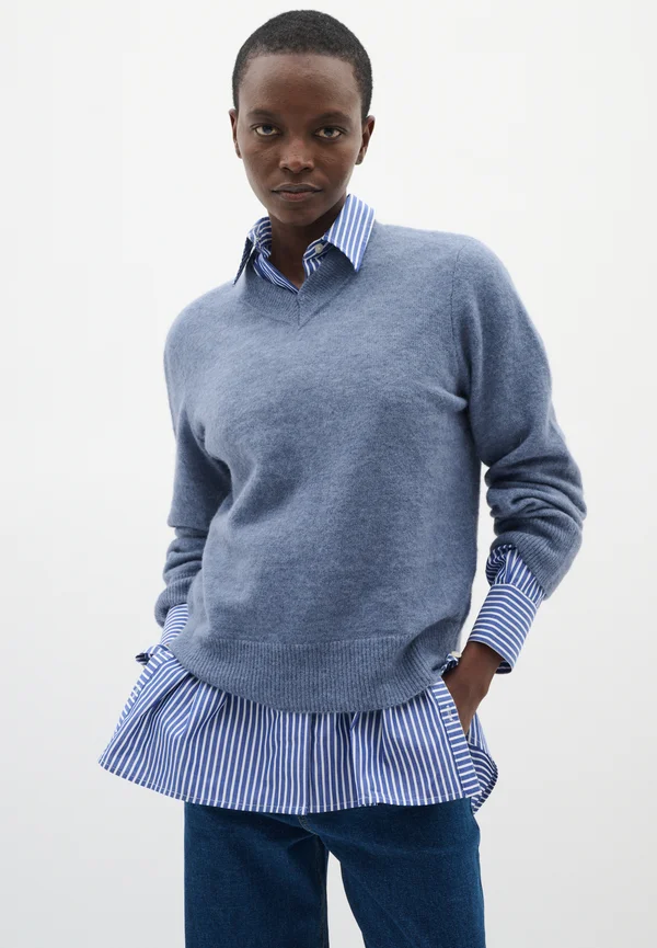 GUNI V-NECK - Strickpullover - wild wind