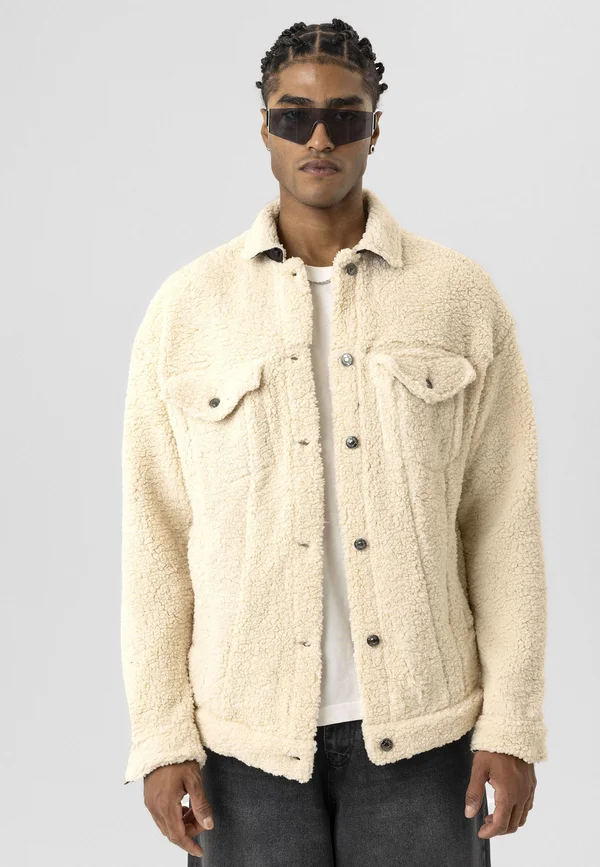 GUSTAVO - Fleecejacke - ecru