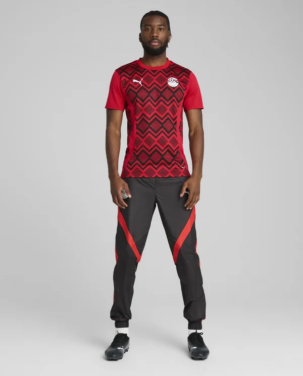 ÄGYPTEN AUFWÄRM - Sport T-Shirt - red- black
