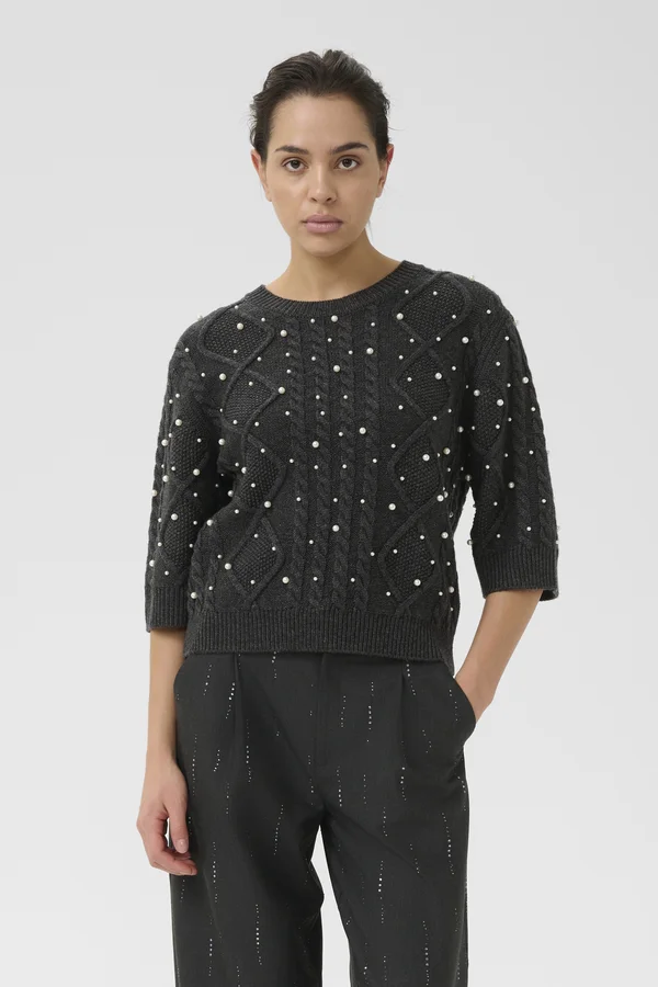 GZTAIBA DECO  - Strickpullover - dark grey mélange